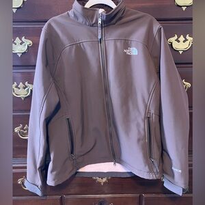 The North Face Apex jacket Chocolate brown with light pink fleece